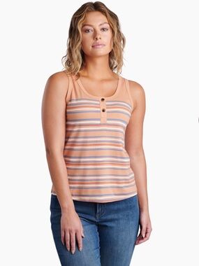 Kuhl NWT Solstice Sandstone striped Tank Top size small